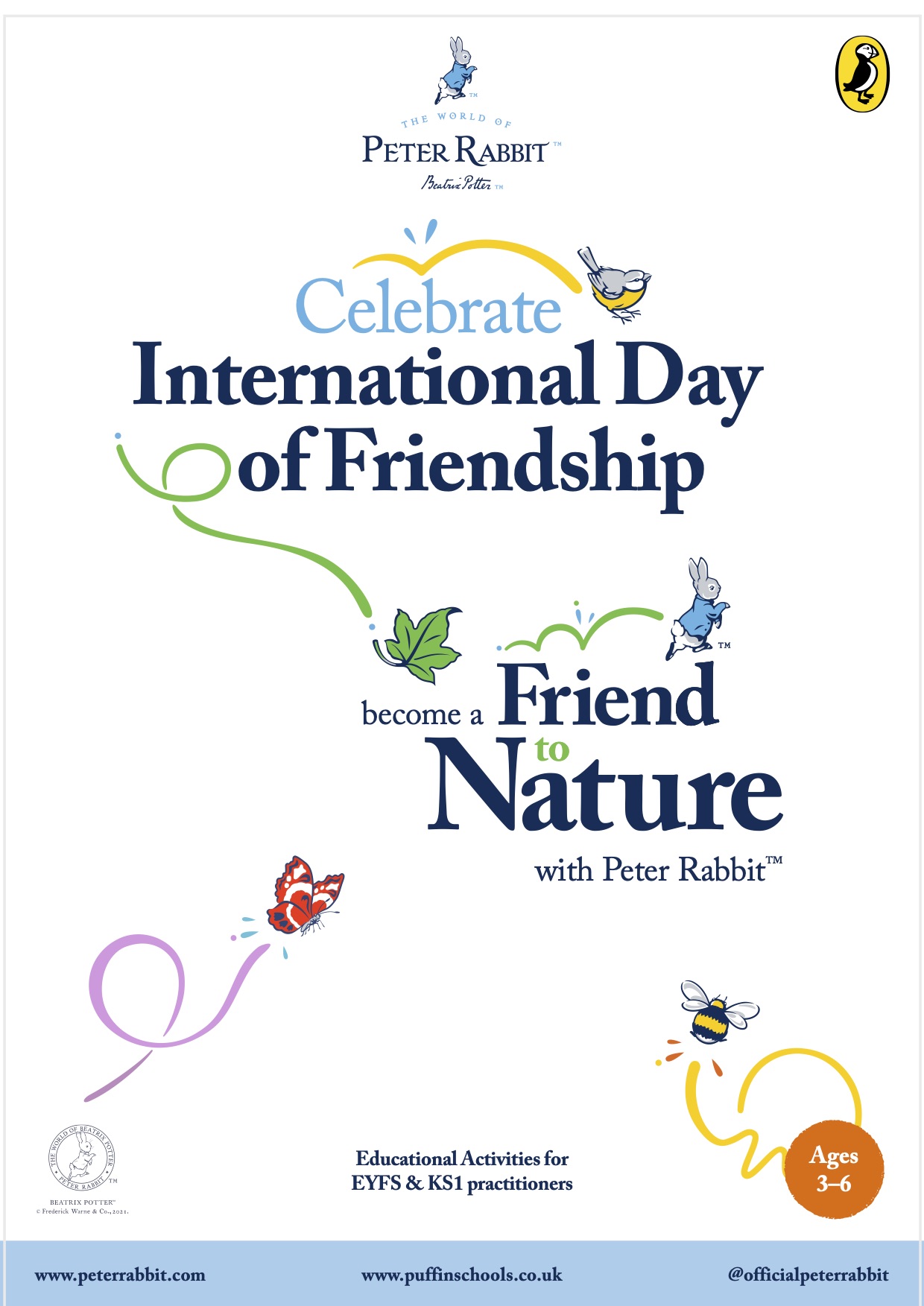 The cover image of the Friend to Nature Activity Pack on the Peter Rabbit website