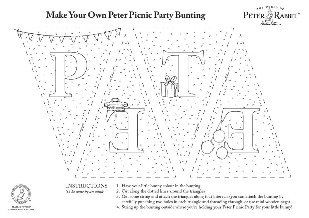 Peter Picnic Bunting - Peter Rabbit